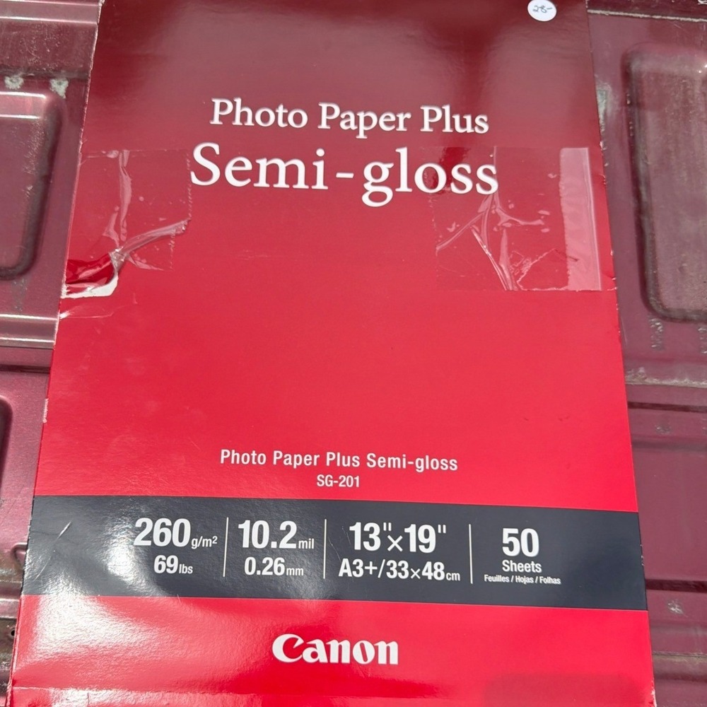 Canon Photo Paper Plus Semi-gloss SG-201 13x19 A3+ 50 Sheets 260g/m2 69lb